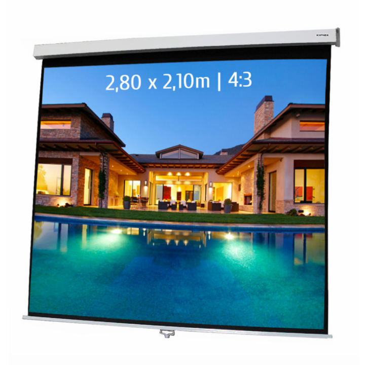 Kimex 041-3407 - Manual Projection Screen 2.80x2.10m 4: 3