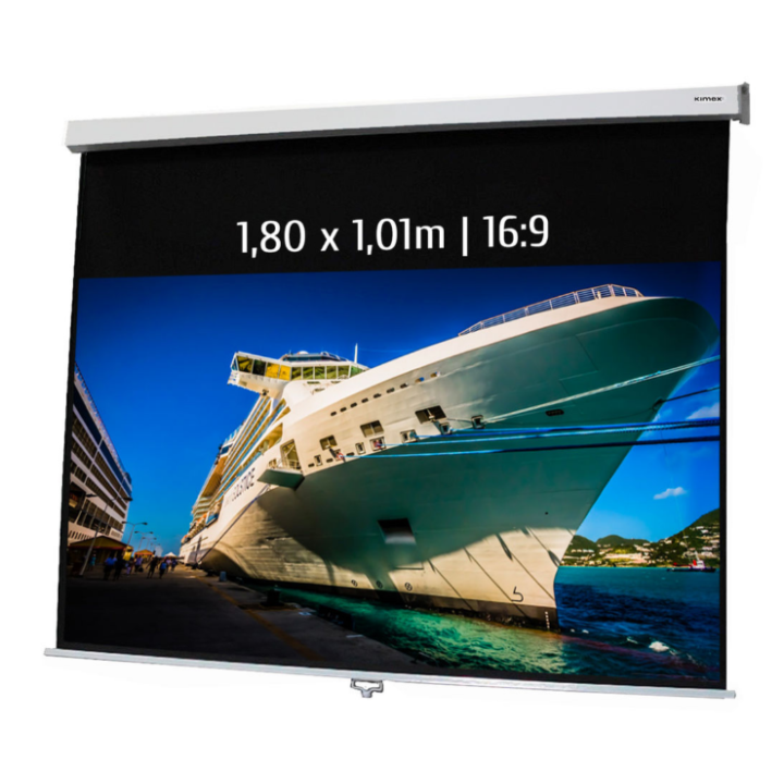 Kimex 041-3412 - Manual Projection Screen 1,80x1,01m 16: 9