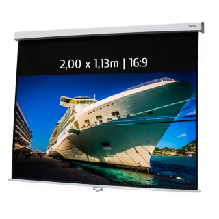 Kimex 041-3413 - Manual Projection Screen 2.00x1.13m 16: 9