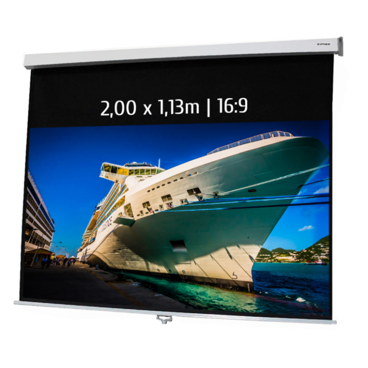 Kimex 041-3413 - Manual Projection Screen 2.00x1.13m 16: 9