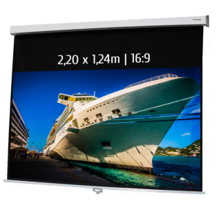 Kimex 041-3414 - Manual Projection Screen 2.20x1.24m 16: 9