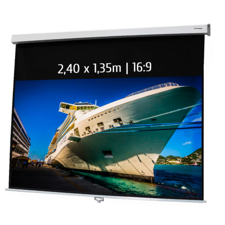 Kimex 041-3415 - Manual Projection Screen 2.40x1.35m 16: 9