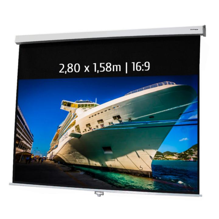 Kimex 041-3417 - Manual Projection Screen 2.80x1.58m 16: 9