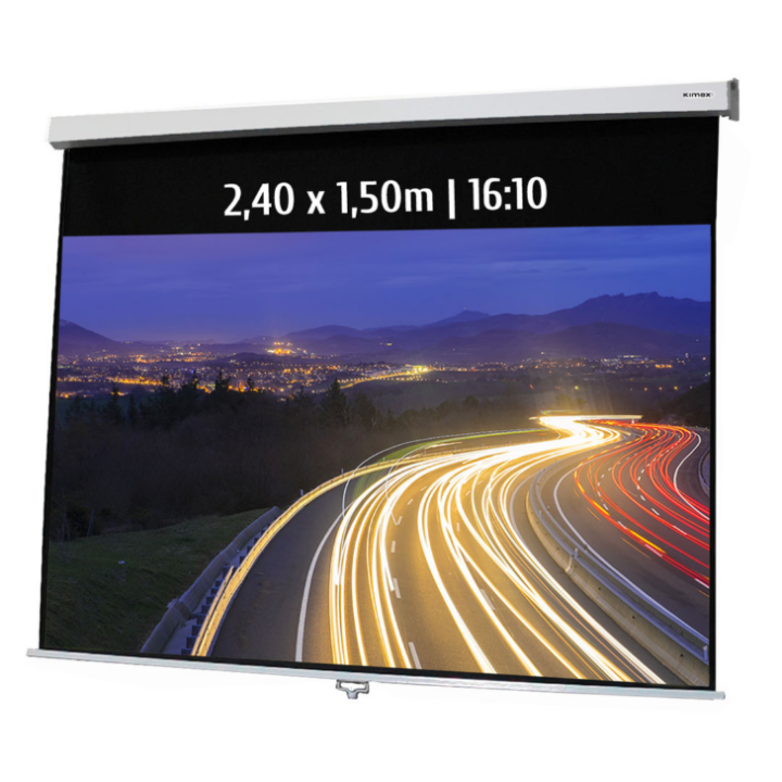 Kimex 041-3435 - Manual Projection Screen 2.40x1.50m 16:10
