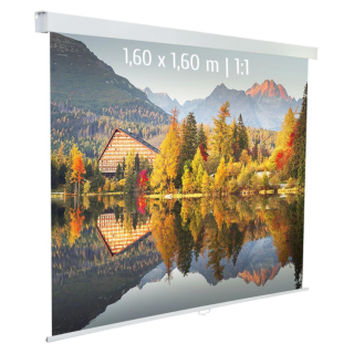 Kimex 041-3621 - Manual Projection Screen 1.60x1.60m 1: 1