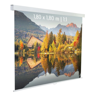 Kimex 041-3622 - Manual Projection Screen 1,80x1,80m 1: 1