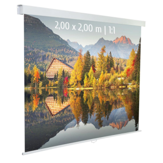 Kimex 041-3623 - Manual Projection Screen 2.00x2.00m 1: 1