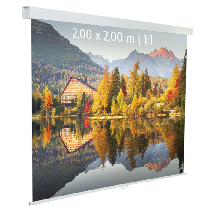 Kimex 041-3623 - Manual Projection Screen 2.00x2.00m 1: 1