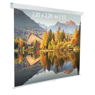 Kimex 041-3624 - Manual Projection Screen 2.20x2.20m 1: 1