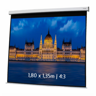 Kimex 042-3402 - Motorized Projection Screen 1,80x1,35m 4: 3