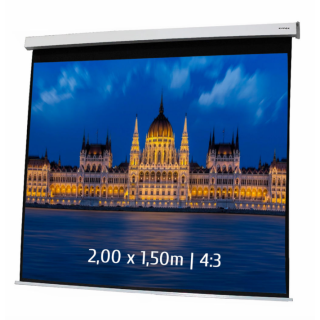 Kimex 042-3403 - Motorized Projection Screen 2.00x1.50m 4: 3