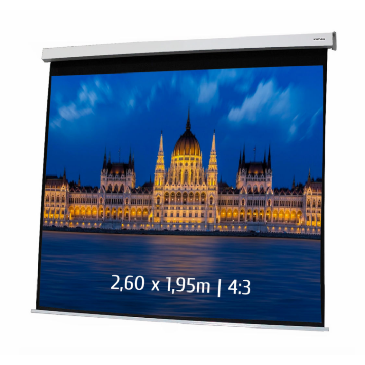 Kimex 042-3406 - Motorized Projection Screen 2.60x1.95m 4: 3