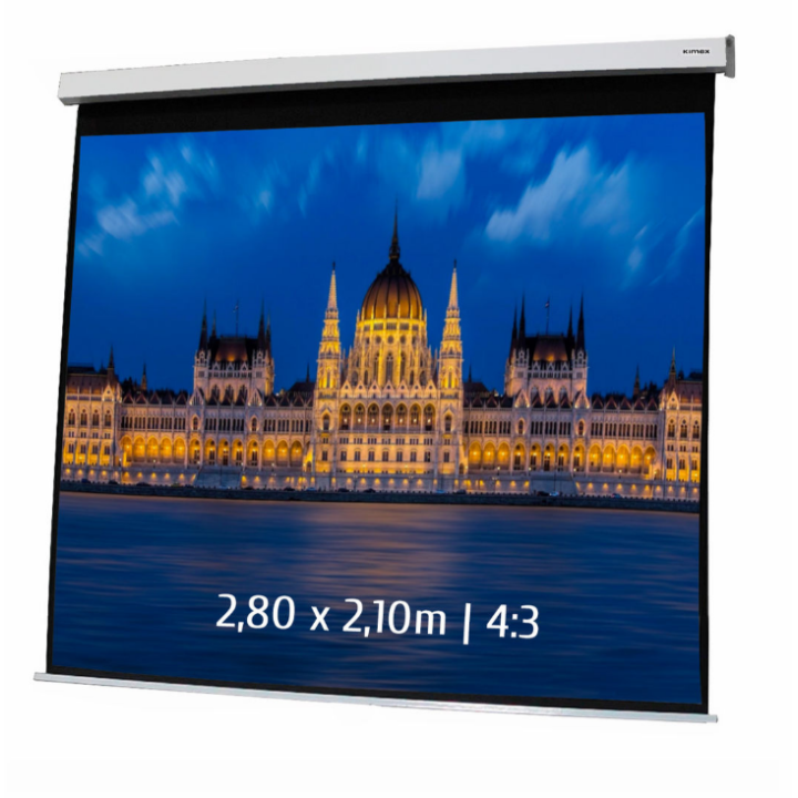 Kimex 042-3407 - Motorized Projection Screen 2.80x2.10m 4: 3