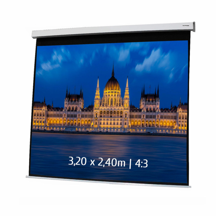 Kimex 042-3409 - Motorized Projection Screen 3.20x2.40m 4: 3