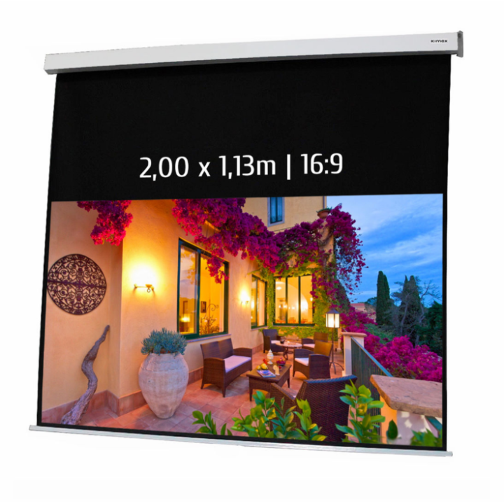 Kimex 042-3413 - Motorized Projection Screen 2.00x1.13m 16: 9