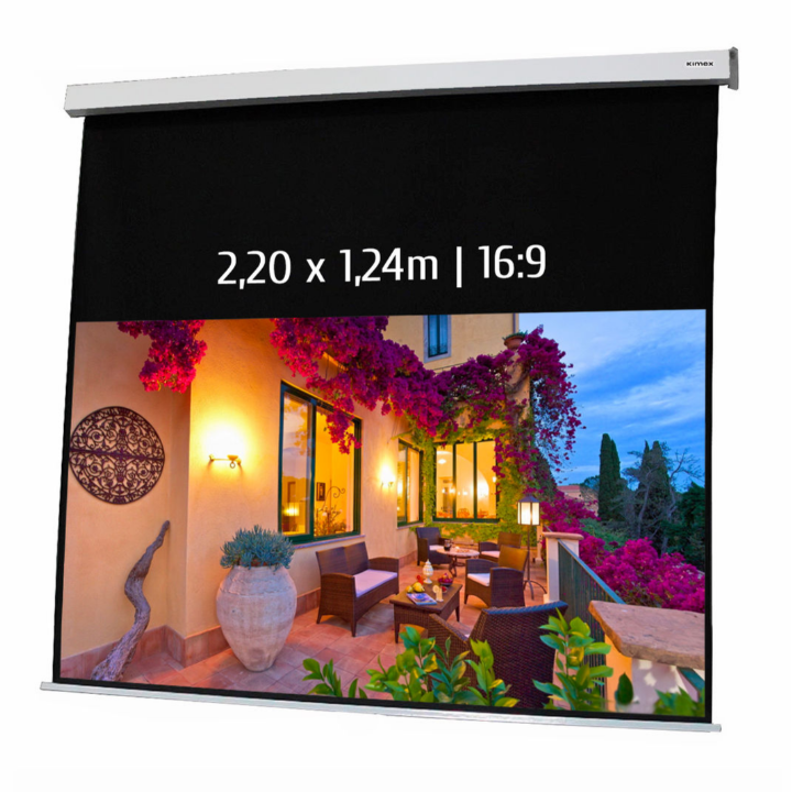 Kimex 042-3414 - Motorized Projection Screen 2.20x1.24m 16: 9