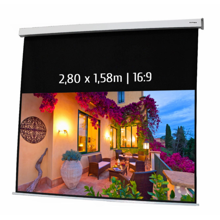 Kimex 042-3417 - Motorized Projection Screen 2.80x1.58m 16: 9
