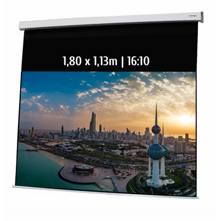 Kimex 042-3432 - Motorized Projection Screen 1,80x1,13m 16:10