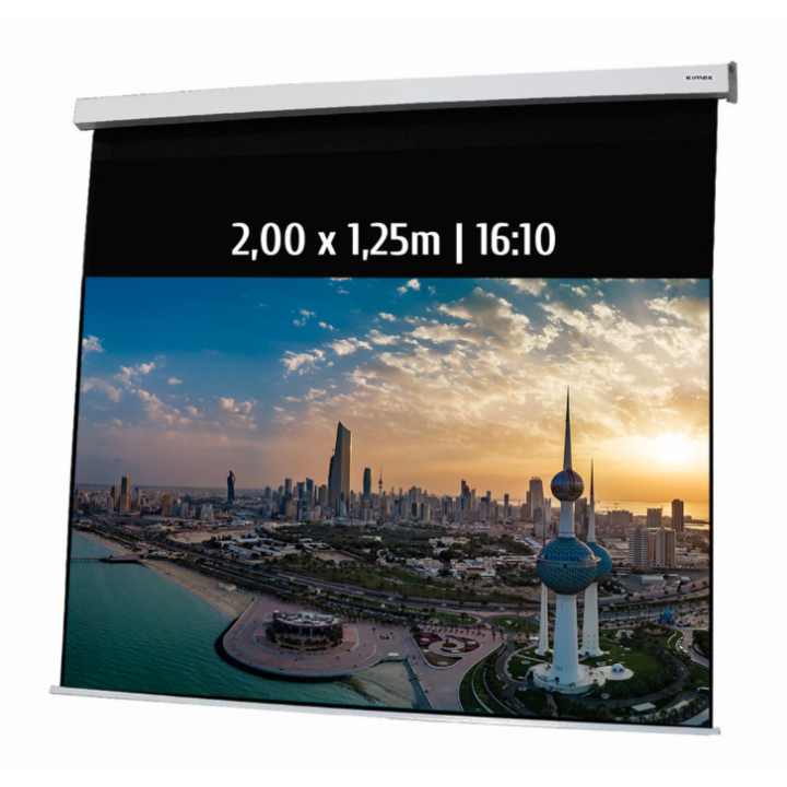Kimex 042-3433 - Motorized Projection Screen 2.00 x 1.25m, 16:10 Format