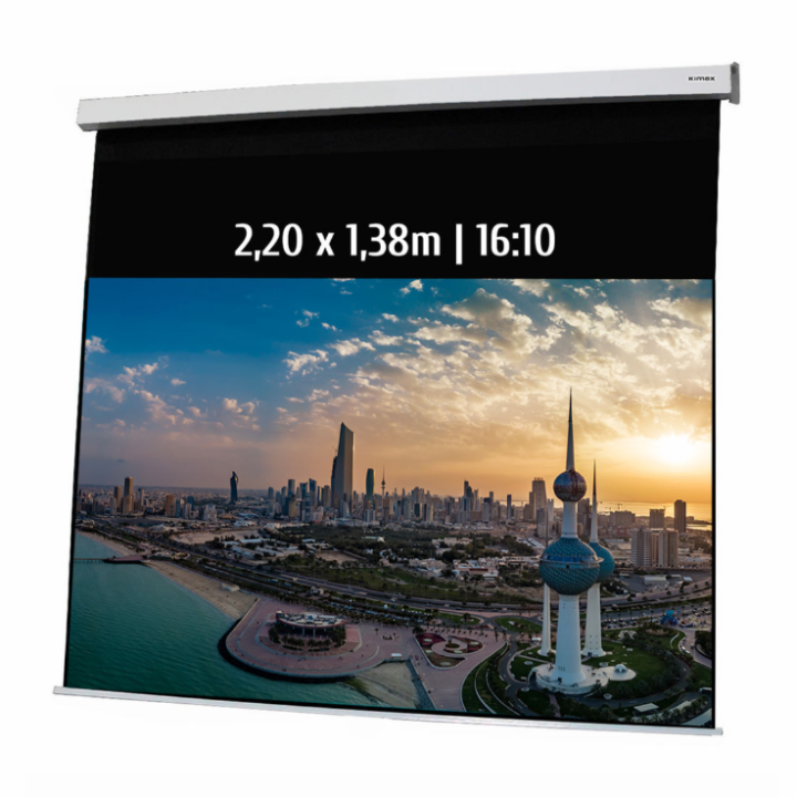 Kimex 042-3434 - Motorized Projection Screen 2.20x1.38m 16:10