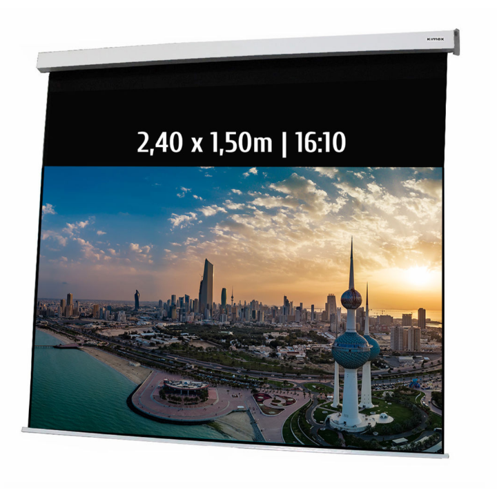 Kimex 042-3435 - Motorized Projection Screen 2.40x1.50m 16:10