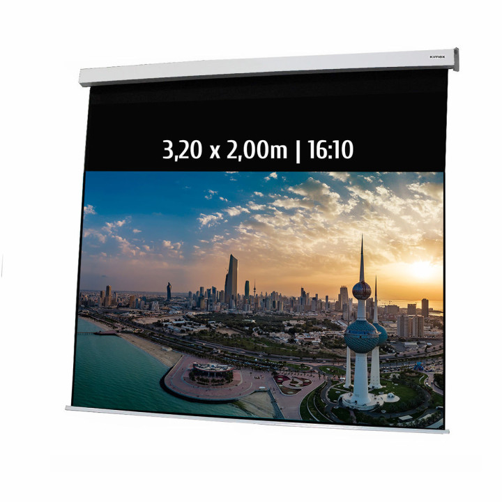 Kimex 042-3439 - Motorized Projection Screen 3.20x2.00m 16:10