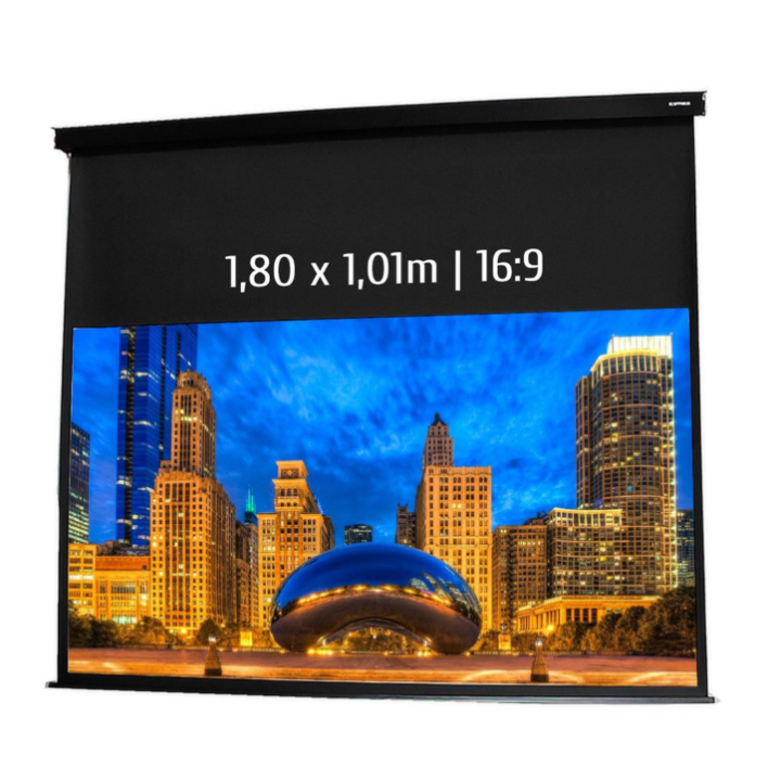 Kimex 042-3512 - Motorized Projection Screen 1,80x1,01m 16: 9