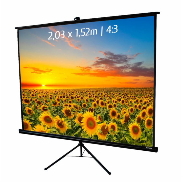 Kimex 043-2004 - Projection Screen Tripod 2,03x1,52m 4: 3