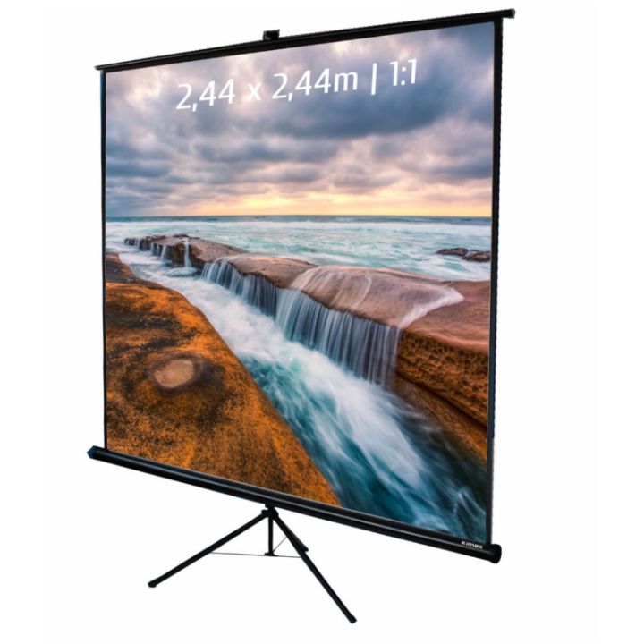 Kimex 043-2025 - Projection Screen Tripod 2,44x2,44m 1: 1