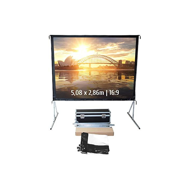 Kimex 046-1019K - Projection Screen 5.08x2.86m 16: 9 Front Canvas