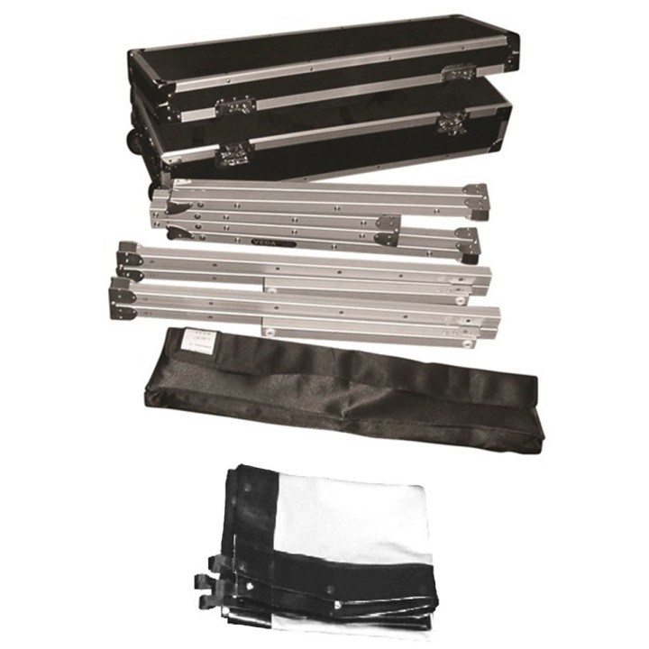Kimex 046-1020K - Projection Screen Suitcase 6.10x3.43m 16: 9 Front Canvas