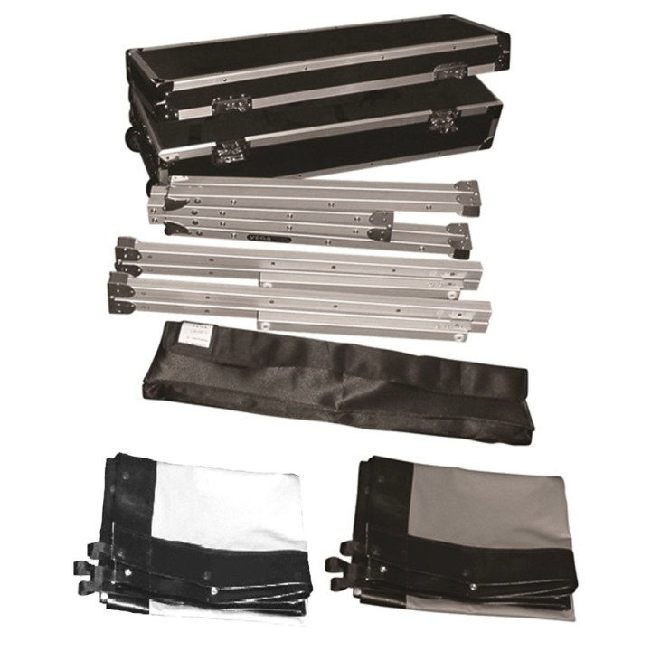 Kimex 046-3007K - Projection Screen Suitcase 3.65x2.74m 4: 3 Front + Rear