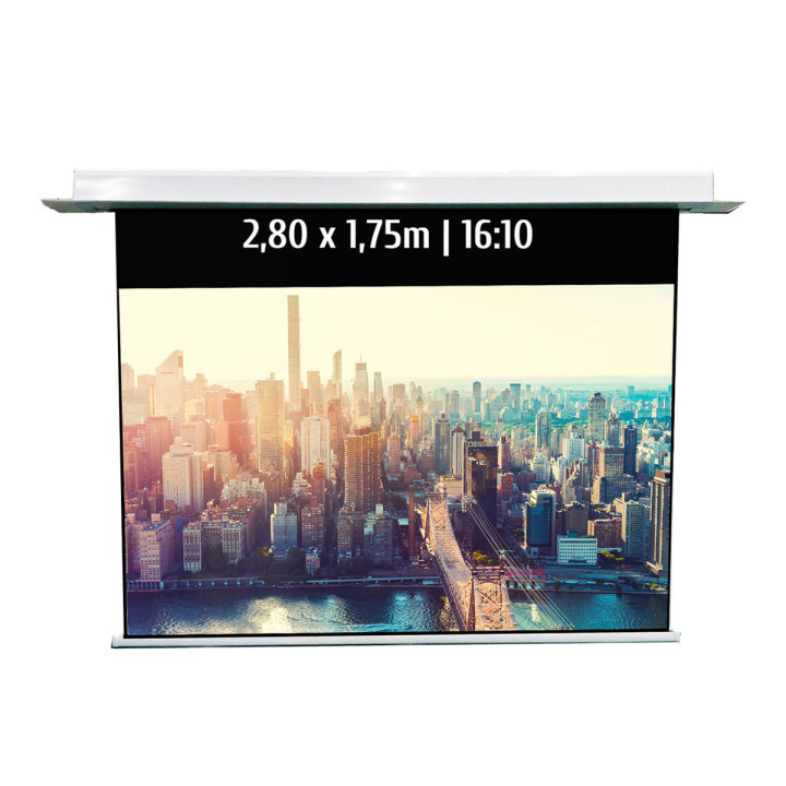 Kimex 048-1536W - Built-in Motorized Projection Screen 2.80x1.75m 16:10 Wi-Fi