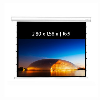 Kimex 049-3516W - Motorized Tensioned Projection Screen 2.80x1.58m 16: 9 Wi-Fi Carter White