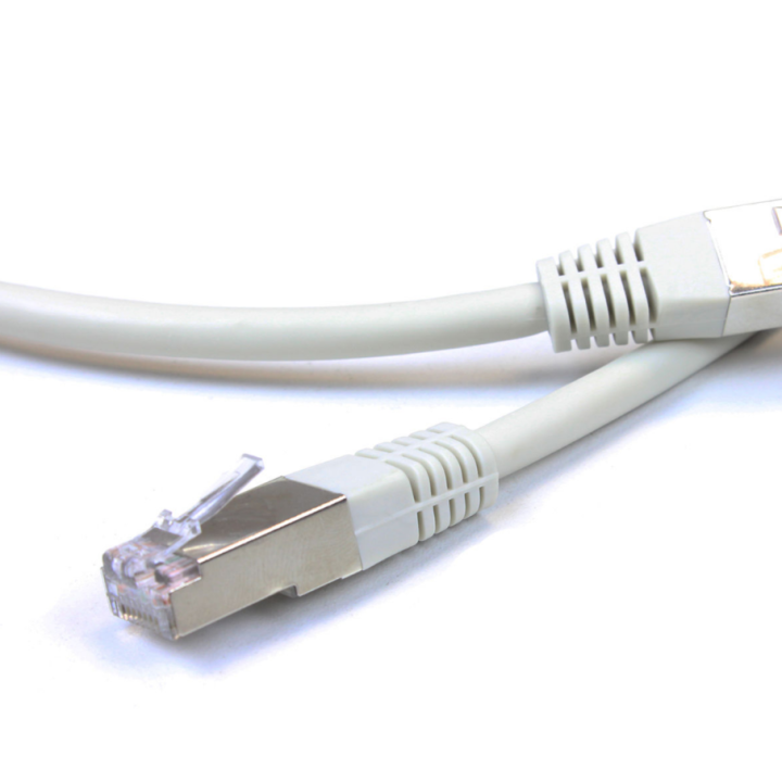 Kimex 065-0002 - RJ45 F/UTP Cat.6 Straight Cable Cu Gray 0.2m