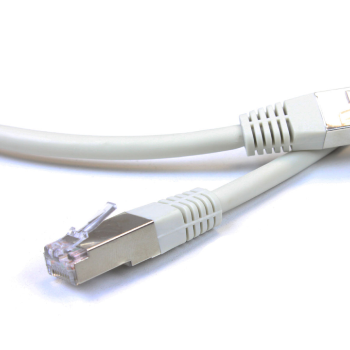 Kimex 065-0003 - RJ45 Cable F/UTP cat.6 Straight Cu Gray 0.3m