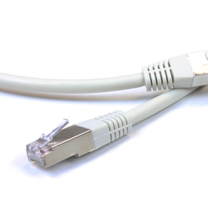 Kimex 065-0005 - RJ45 Cable F/UTP cat.6 Straight Cu Gray 0.5m