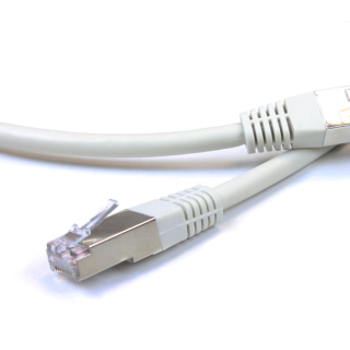 Kimex 065-0010 - RJ45 Cable F / UTP cat.6 Straight Cu Gray 1m