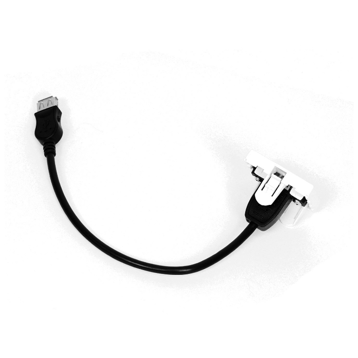 Kimex 066-0002 - 45x45mm USB Type A Faceplate + 0.2m Cable