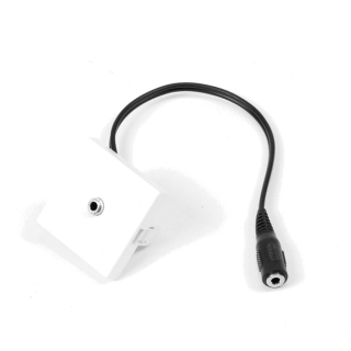 Kimex 066-0003 - 45x45mm Faceplate, 3.5mm jack + 0.2m Cable