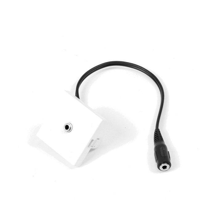 Kimex 066-0003 - 45x45mm Faceplate, 3.5mm jack + 0.2m Cable