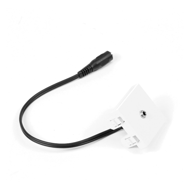 Kimex 066-0003 - 45x45mm Faceplate, 3.5mm jack + 0.2m Cable