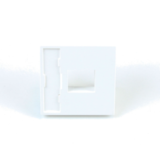 Kimex 066-0004 - 45x45mm Faceplate, Keystone RJ45, Empty