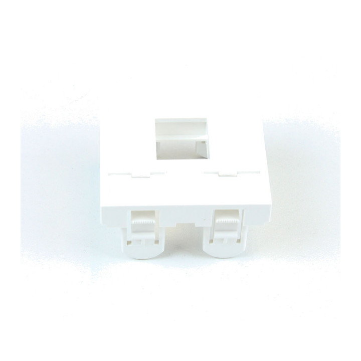 Kimex 066-0004 - 45x45mm Faceplate, Keystone RJ45, Empty