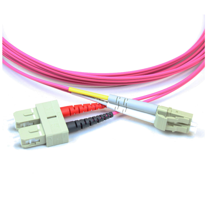 Kimex 067-3003 - Optical Duplex Cable 2mm OM4 SC / LC Magenta 3m
