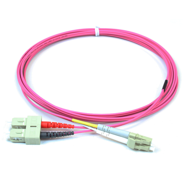 Kimex 067-3003 - Optical Duplex Cable 2mm OM4 SC / LC Magenta 3m