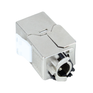 Kimex 068-0002 - RJ45 Cat.6a 100% Shielded Keystone Socket with Locking