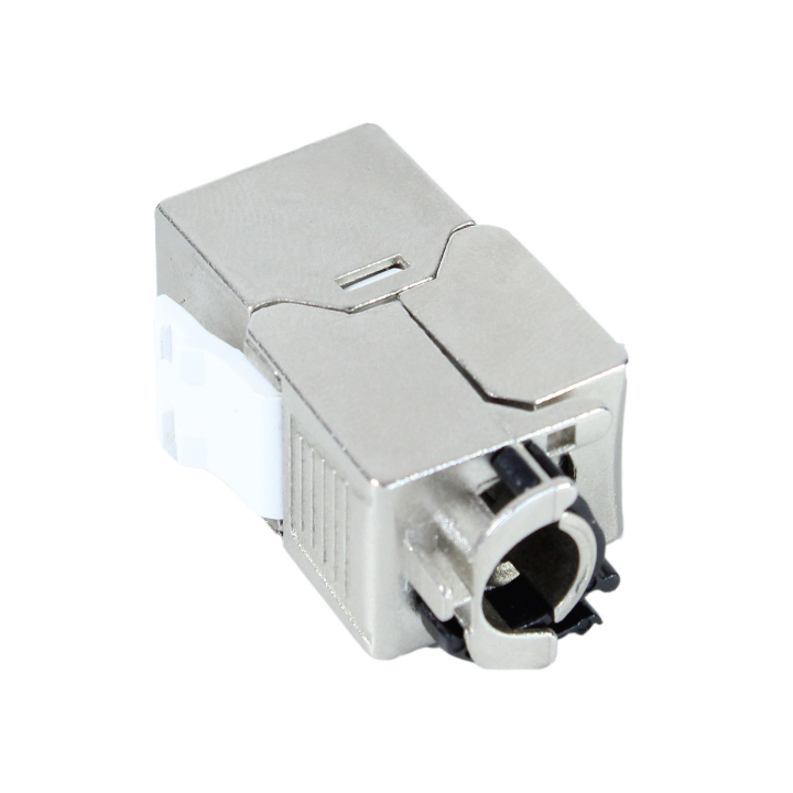 Kimex 068-0002 - RJ45 Cat.6a 100% Shielded Keystone Socket with Locking