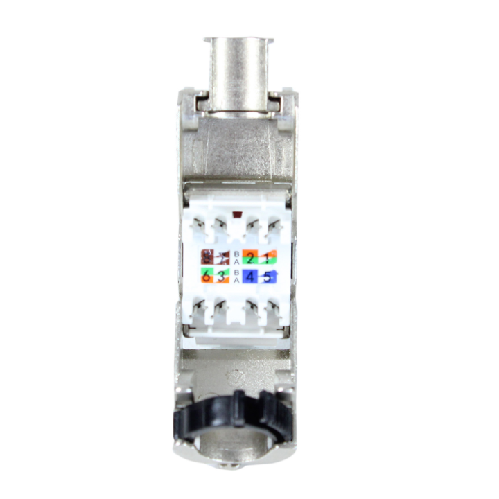 Kimex 068-0002 - RJ45 Cat.6a 100% Shielded Keystone Socket with Locking