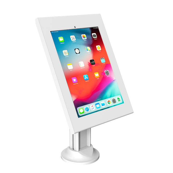 Kimex 091-0007 - Table Support for Tablet, 30cm to Screw, White